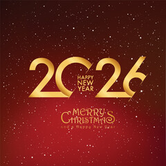 2026 Happy New Year design vector. trendy new year 2025 design template. and merry Christams 