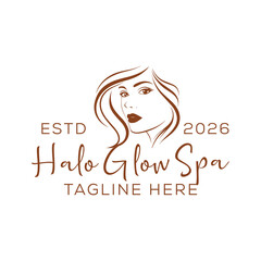 natural beauty logo design for cosmetic brand. spa logo. salon logo.