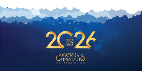 2026 Happy New Year design vector. trendy new year 2025 design template. and merry Christams 