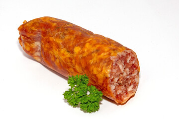 Geräucherte, grobe Bauernbratwurst