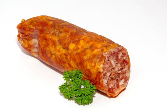 Ger&auml;ucherte, grobe Bauernbratwurst