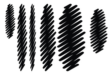Black diagonal scribbled lines white