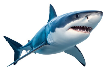 Obraz premium Majestic Great White Shark Ocean Predator, Powerful Hunter, Marine Apex