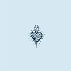 THESE HIGH QUALITY SACRED HEART JESUS VECTOR FOR USING VARIOUS TYPES OF DESIGN WORKS LIKE T-SHIRT, LOGO, TATTOO AND HOME WALL DESIGN
