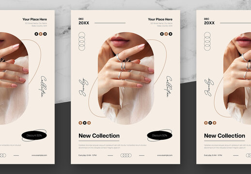 Brown And Black Jewelry Flyer