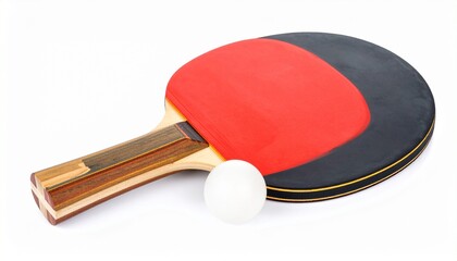 ping pong racket and ball