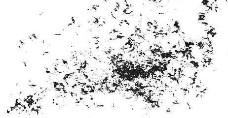 Monochromatic grunge pattern features scattered black specks and splatters across a stark white backdrop, evoking a sense of distress and decay with an irregular yet captivating texture