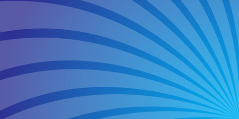 Blue Radiant Morning Light in Abstract Sunrise Rays with Optical Glow Pattern.