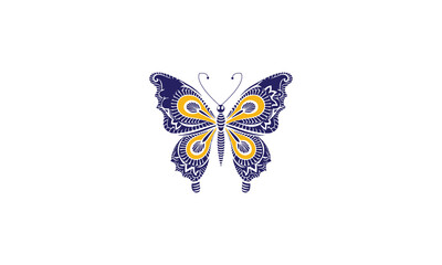 Vector cartoon butterfly design with fully editable high quality