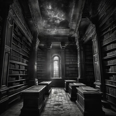 Infrared Photography of a Dark Academia Chromatic Monolith