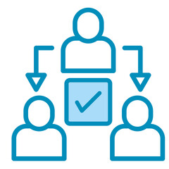 Task Delegation  Icon Element For Design
