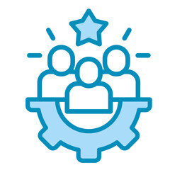Team Augmentation  Icon Element For Design
