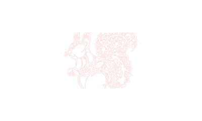 Vector mandala rabbit design with fully editable high quality
