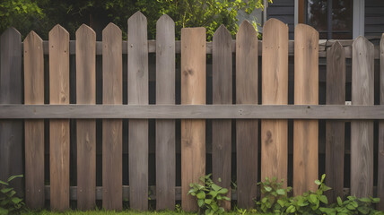 wooden house fence