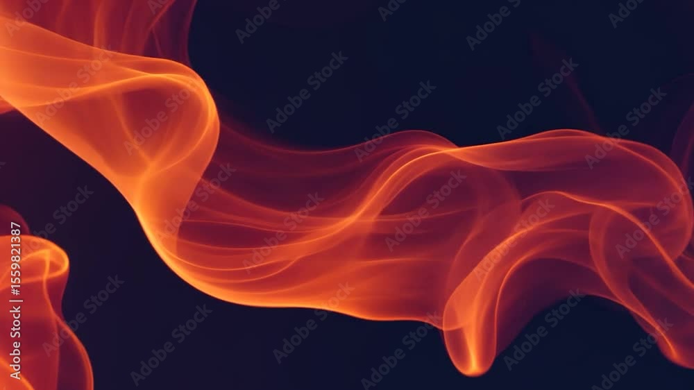 Poster abstract fiery swirling patterns