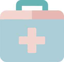 Obraz premium Pastel Medical Supply Graphic – Minimal Flat Safety Symbol