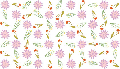 Tropical seamless pattern featuring hibiscus blooms and monstera foliage. Ideal for textile prints, wallpapers, wrapping paper,