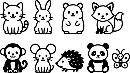 black and white animal