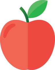 Pastel Fruit Graphic – Minimal Flat Nutrition Symbol