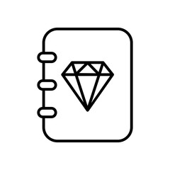 Values vector icon. Jewel illustration sign. Diamond symbol. Rich web icon.
