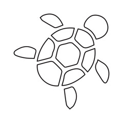 Fototapeta premium turtle line icon