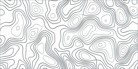 Fototapeta premium Topographic canyon geometric map relief texture with curved layers and shadow .Abstract geometric topographic contour map background. Panorama view gradient multicolor wave curve . 