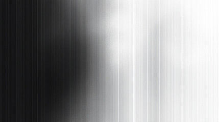 Abstract Black and White Gradient Background with Vertical Lines. Modern Minimalist Texture