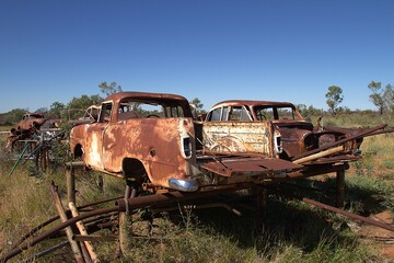 old rusty truck
