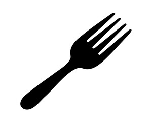fork icon vector, fork silhouette vector art