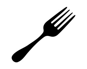 fork icon vector, fork silhouette vector art