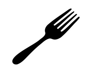 fork icon vector, fork silhouette vector art