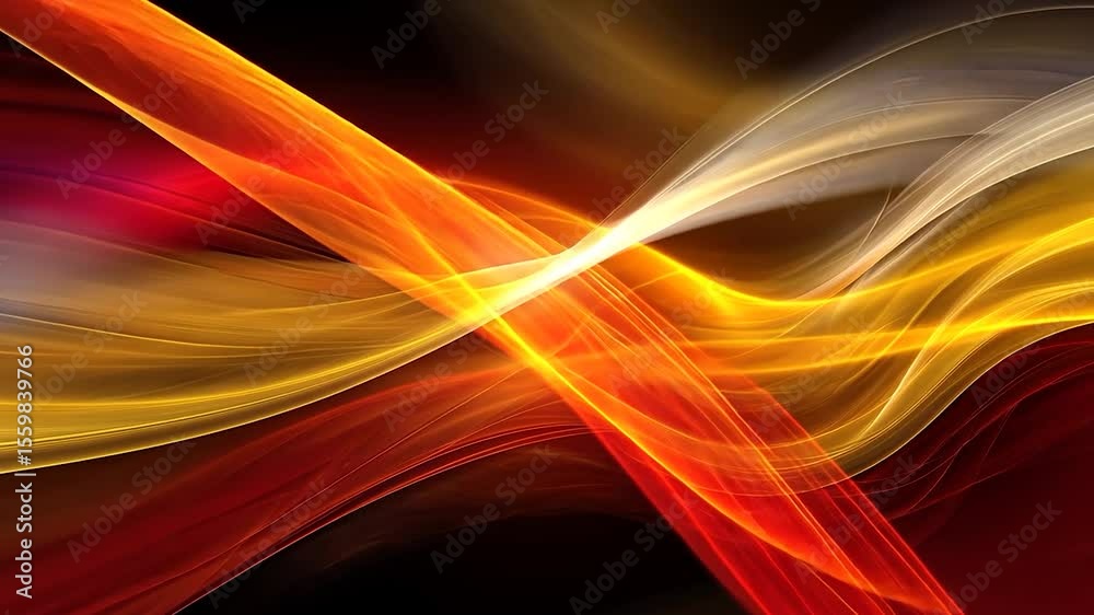 Poster Abstract dynamic flowing lines design