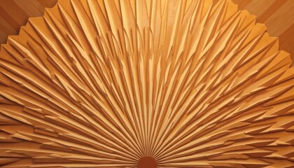Abstract Wooden Fan Art