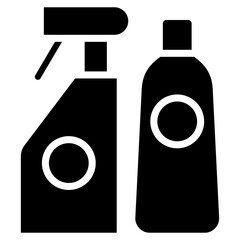 retail cleaning glyph icon
