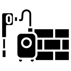 tile and grout cleaning glyph icon