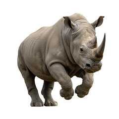Obraz premium Rhinoceros o transparent isolated background