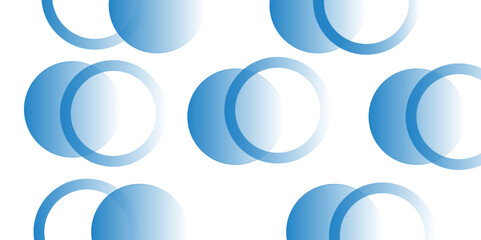 Abstract blue background with colorful circles, vector water drops, and round bubble elements