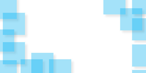 Abstract blue background with squares for business growth and financial success chart