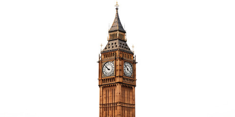 big ben isolated on white