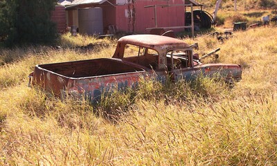 old rusty truck