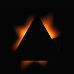 Triangle illuminate light frame