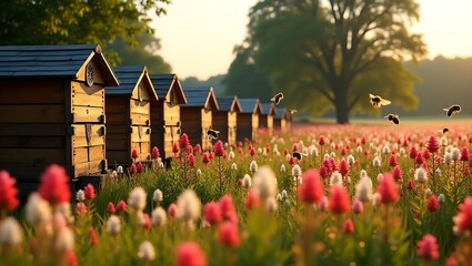 Sunrise over the Apiary