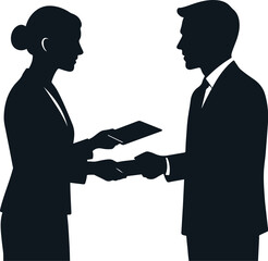 Corporate Handshake Icon – Precision Meets Professional Rapport