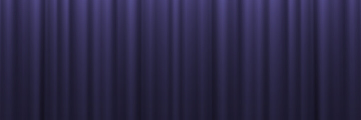 Black curtain background. Folds of fabric vector illustration.