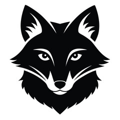 Fototapeta premium Majestic Fox Head Silhouette