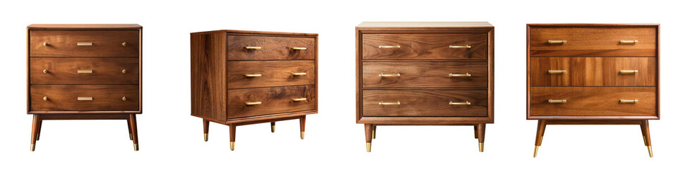 Mid-Century Modern Wooden Dressers and Chests of Drawers