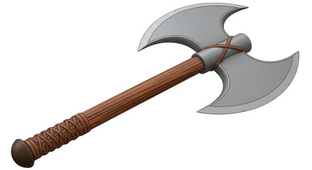 Isolated Double Bladed Axe