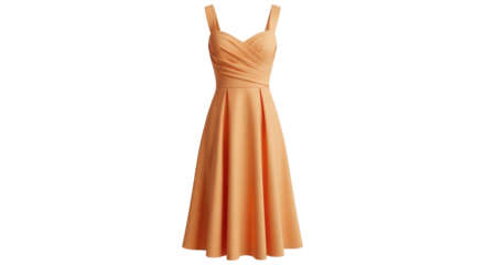 Isolated Peach Dress