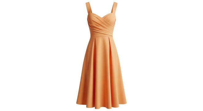 Isolated Peach Dress - Powered by Adobe