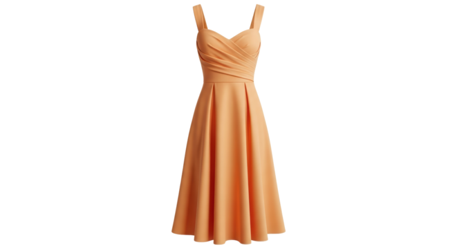 Isolated Peach Dress